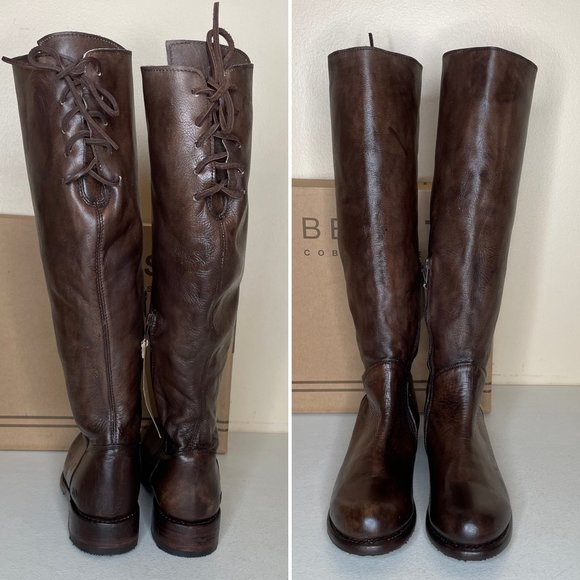 New BED STU Manchester Teak Distressed Riding Boots Size 9 - Picture 8 of 16